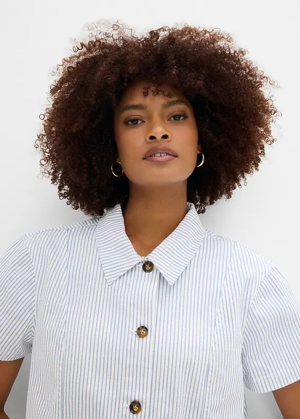 Giacca di jeans a righe, bonprix