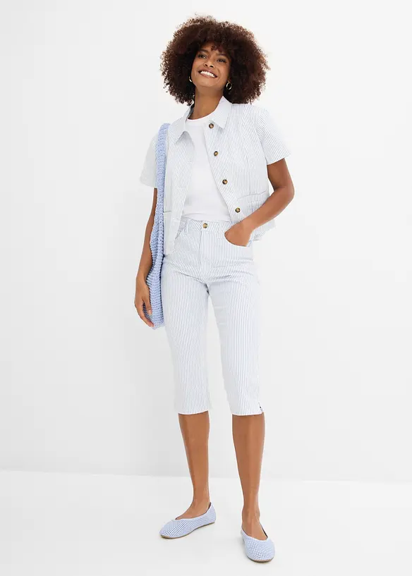 Jeans capri, vita media, bonprix