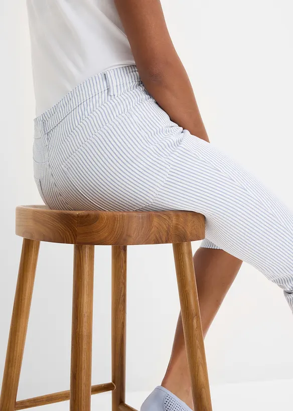 Jeans capri, vita media, bonprix