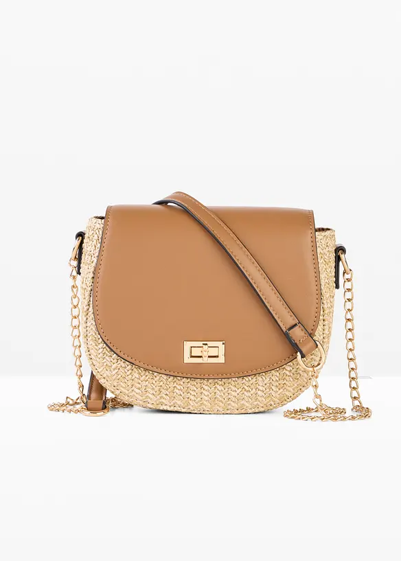 Borsa effetto paglia a tracolla, bonprix