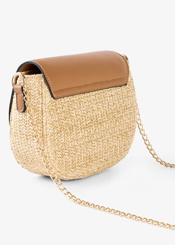 Borsa effetto paglia a tracolla, bonprix