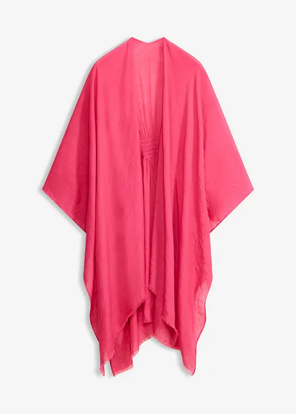 Poncho con dettaglio smock, bonprix