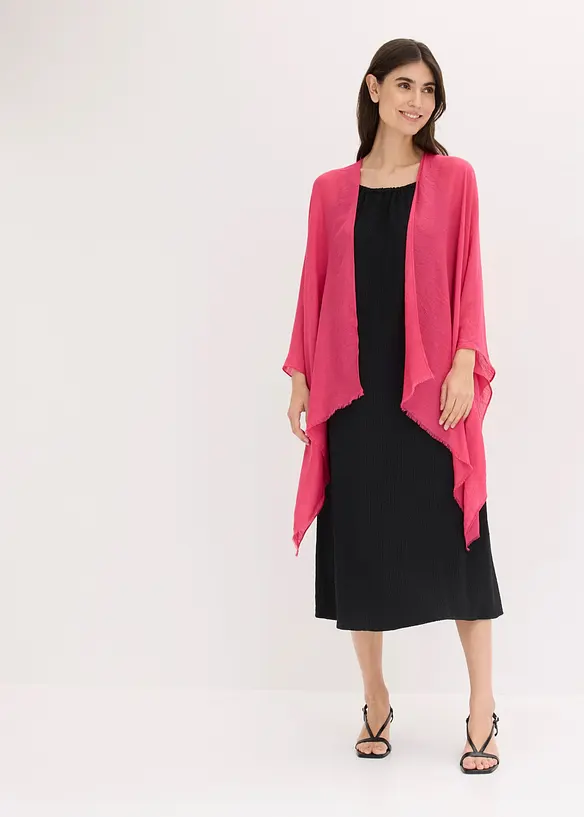 Poncho con dettaglio smock, bonprix