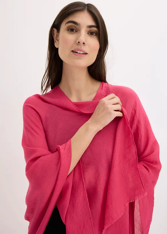 Poncho con dettaglio smock, bonprix