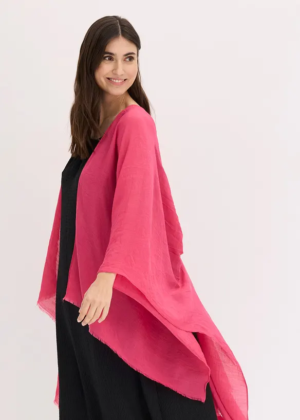 Poncho con dettaglio smock, bonprix