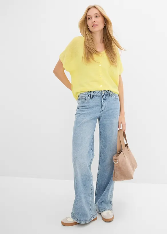 Cardigan oversize a maniche corte, bonprix