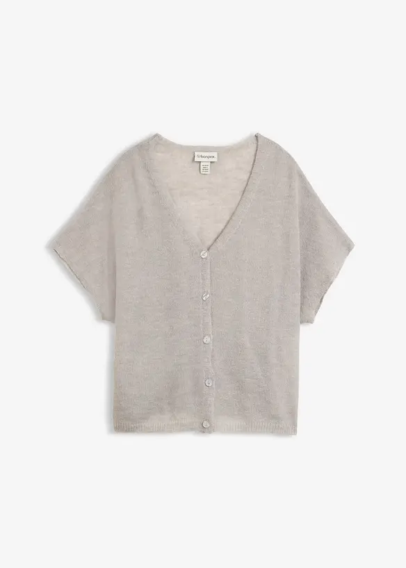 Cardigan oversize a maniche corte, bonprix