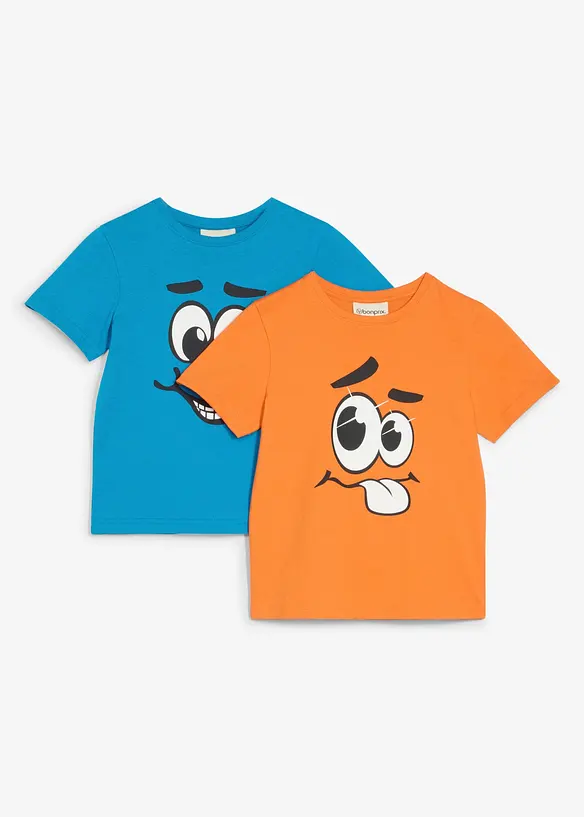 T-shirt con cotone biologico (pacco da 2), bonprix