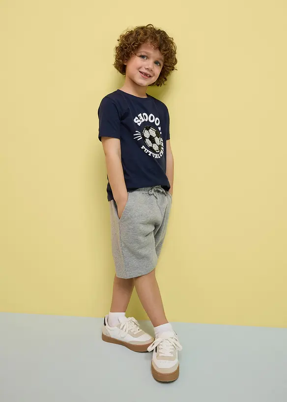 T-shirt in puro cotone biologico con paillettes reversibili, bonprix