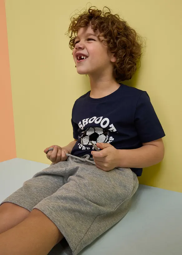 Bermuda in felpa con cotone biologico (pacco da 2), bonprix