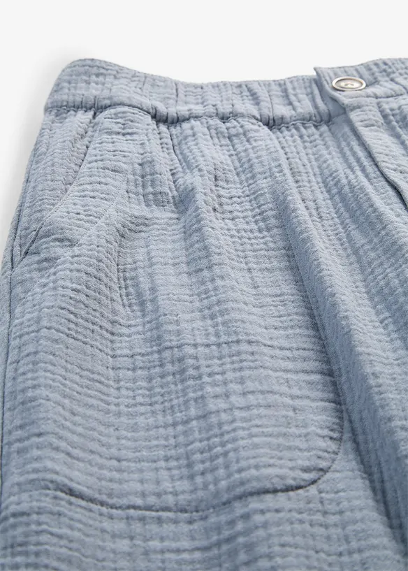 Pantaloni culotte in mussola di puro cotone, bonprix