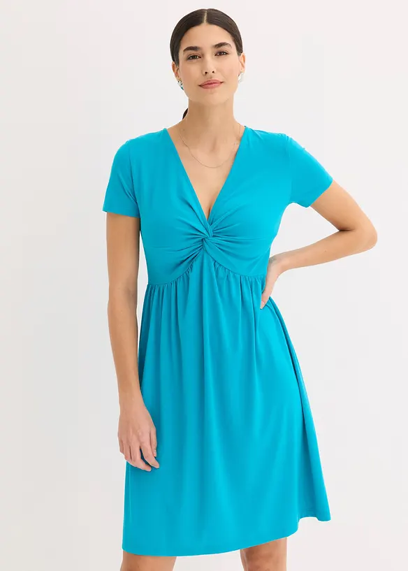 Abito di jersey con scollatura profonda, bonprix