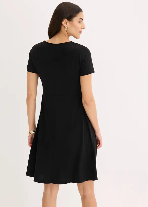 Abito di jersey con scollatura profonda, bonprix