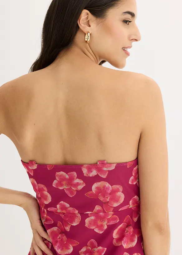 Abito lungo con mesh, bonprix