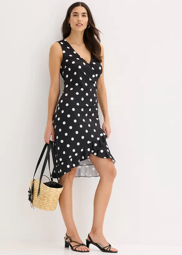 Abito di jersey con scollatura profonda, bonprix