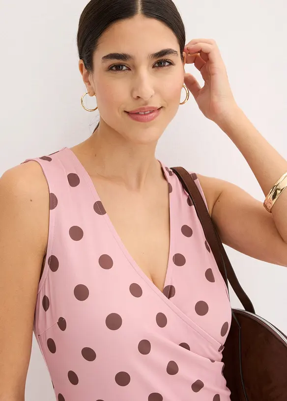 Abito di jersey con scollatura profonda, bonprix