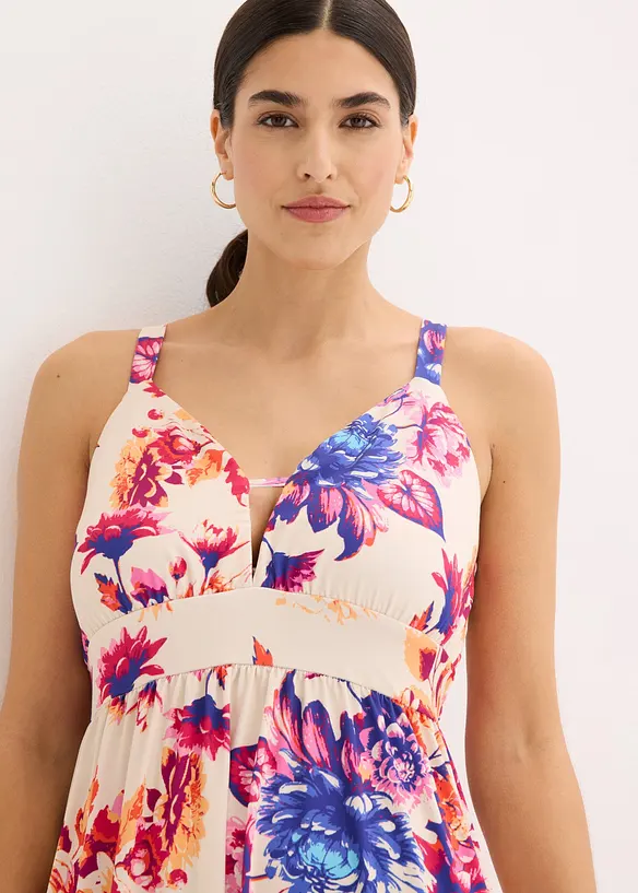 Abito lungo con scollatura profonda, bonprix