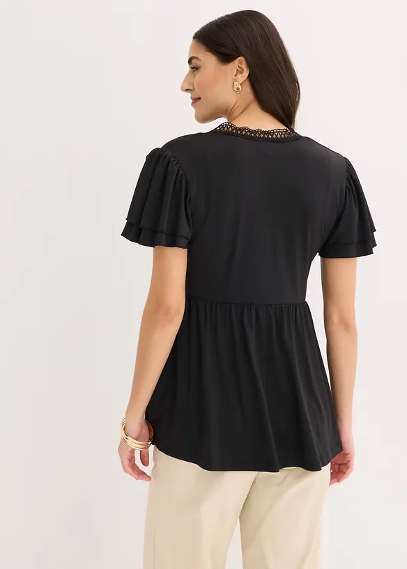 Maglia con pizzo, bonprix
