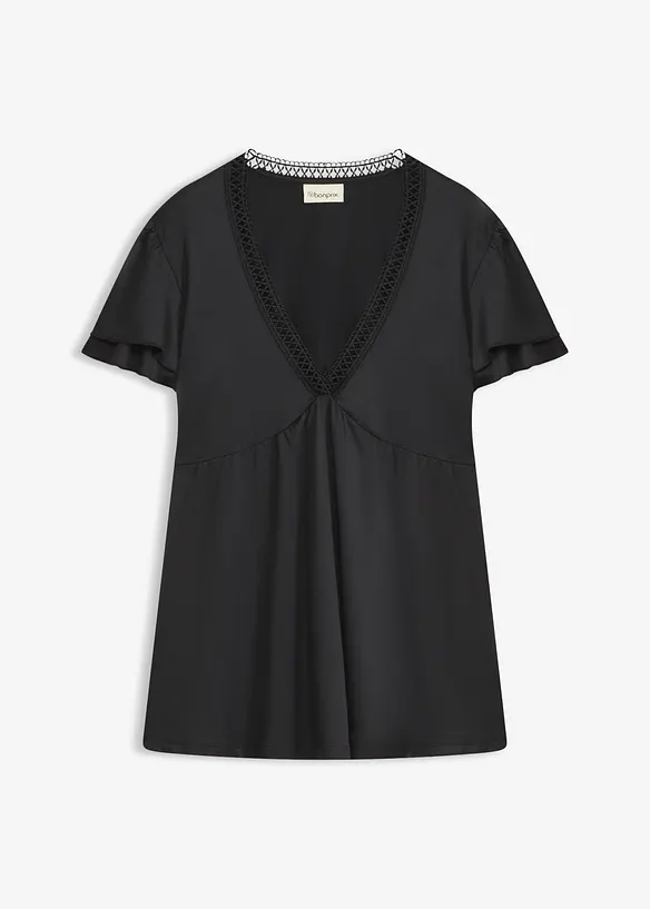 Maglia con pizzo, bonprix