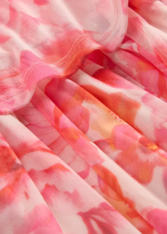 Abito midi in morbido mesh, bonprix