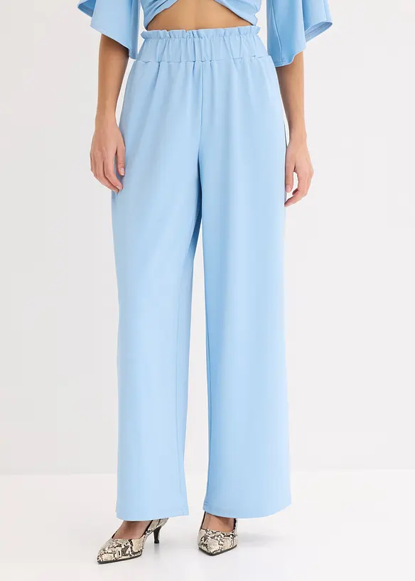 Pantaloni in jersey a vita alta, bonprix