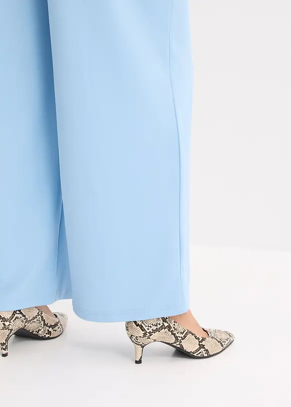 Pantaloni in jersey a vita alta, bonprix