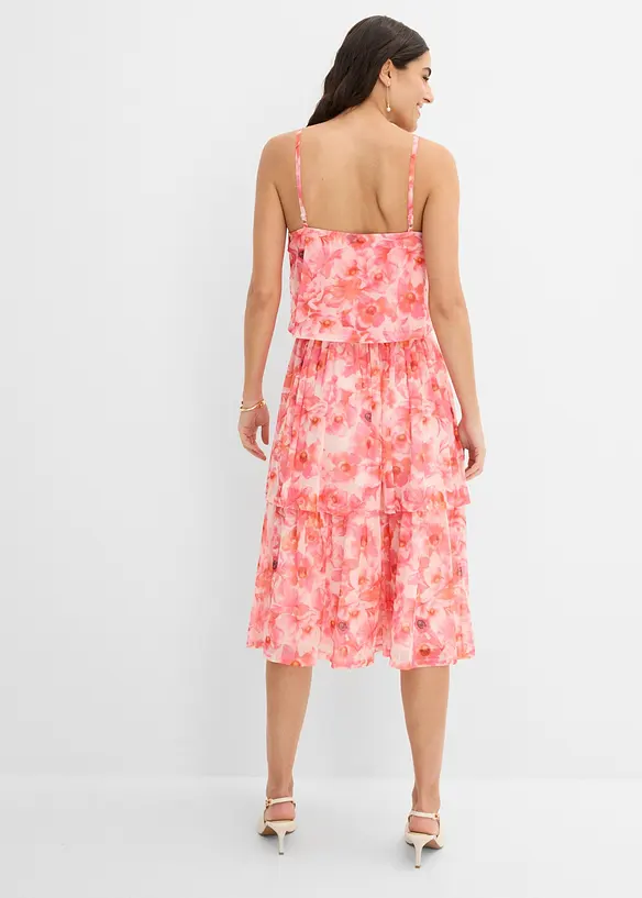 Abito midi in morbido mesh, bonprix