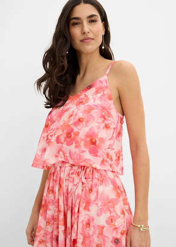 Abito midi in morbido mesh, bonprix