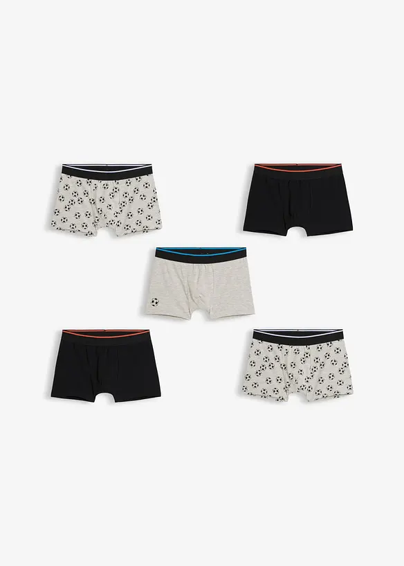 Boxer aderenti con morbido cotone (pacco da 5), bonprix