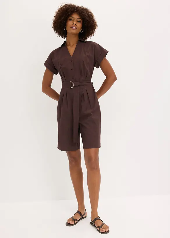 Tuta elegante con cintura in vita, bonprix