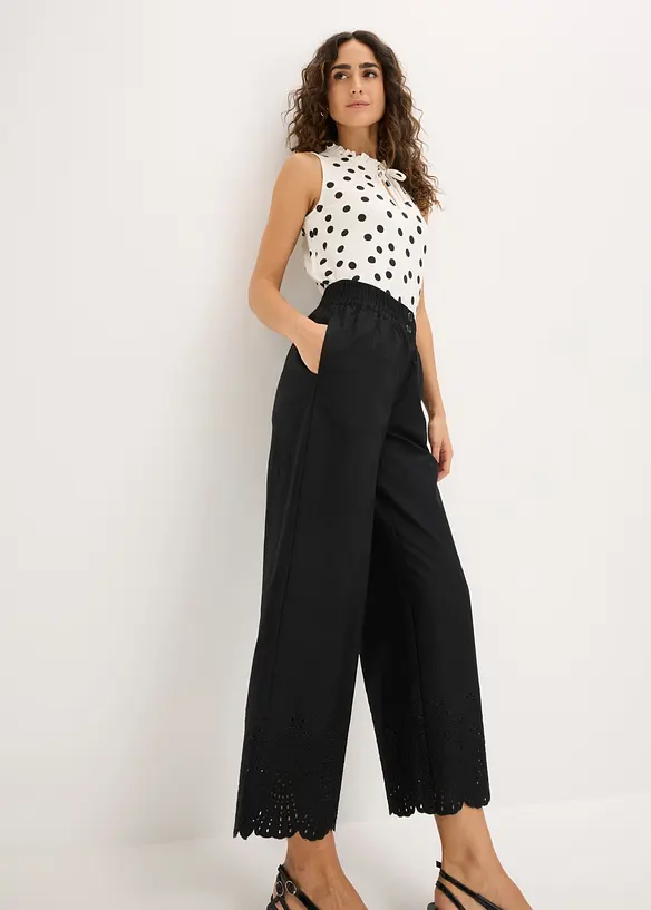 Pantaloni culotte in puro cotone, bonprix