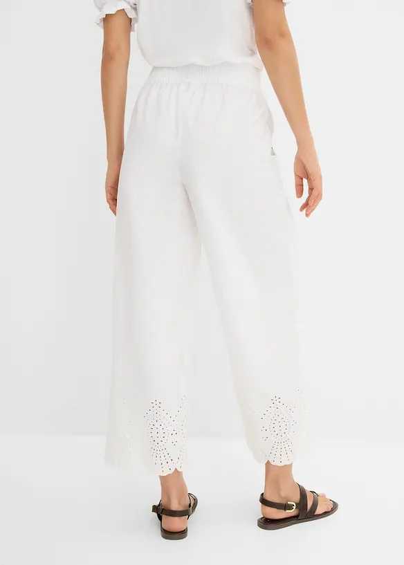 Pantaloni culotte in puro cotone, bonprix