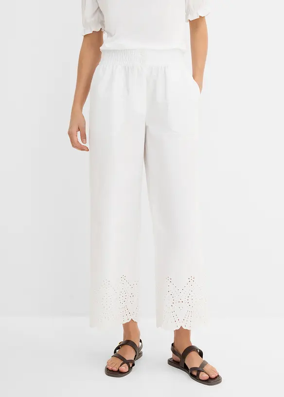 Pantaloni culotte in puro cotone, bonprix