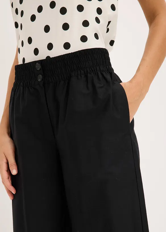 Pantaloni culotte in puro cotone, bonprix