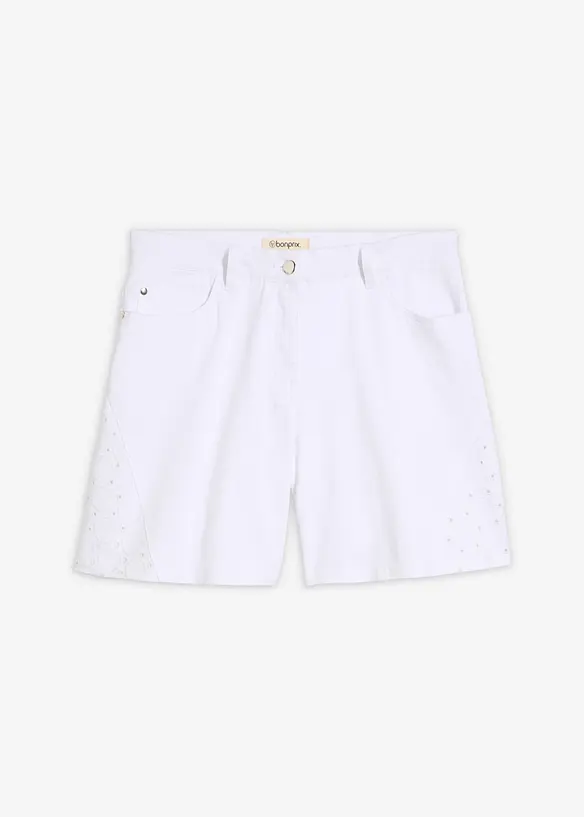Shorts con ricami traforati, bonprix