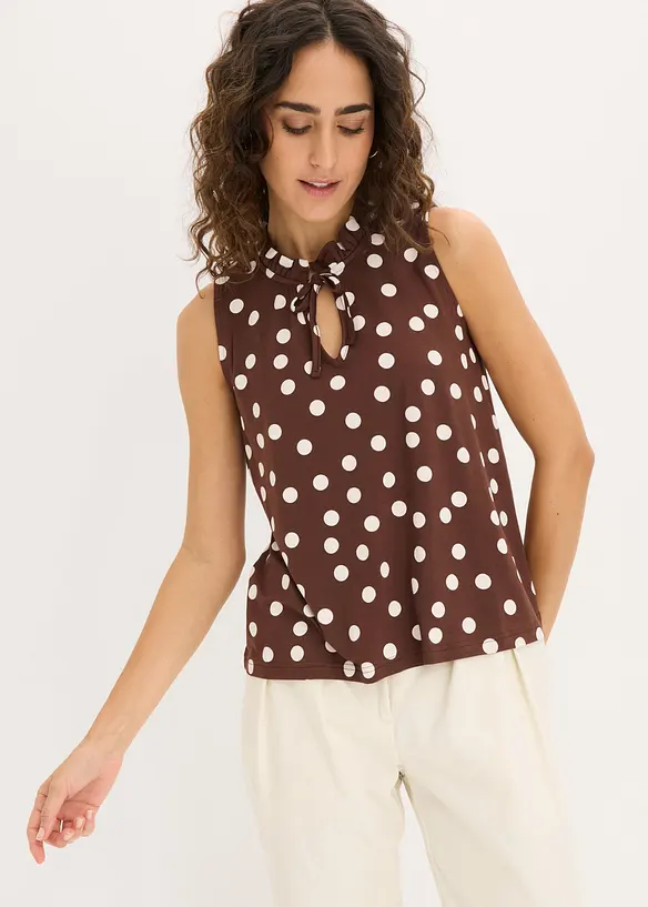 Top in jersey di misto viscosa, bonprix