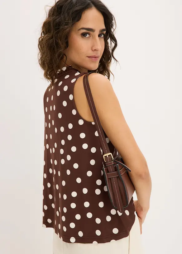 Top in jersey di misto viscosa, bonprix