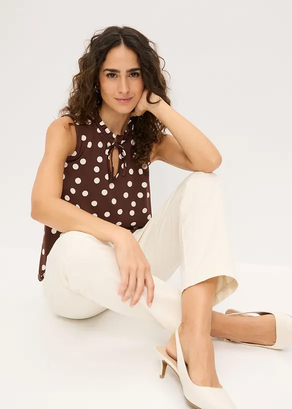 Top in jersey di misto viscosa, bonprix