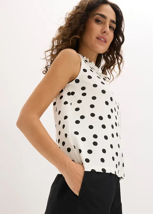 Top in jersey di misto viscosa, bonprix