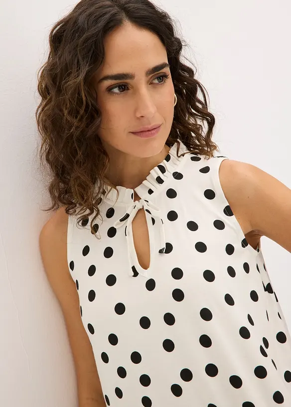 Top in jersey di misto viscosa, bonprix