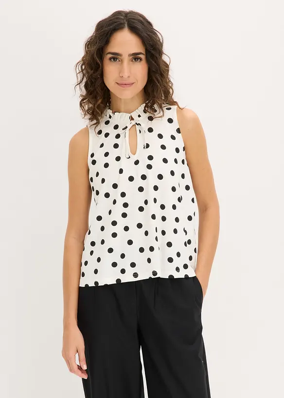 Top in jersey di misto viscosa, bonprix