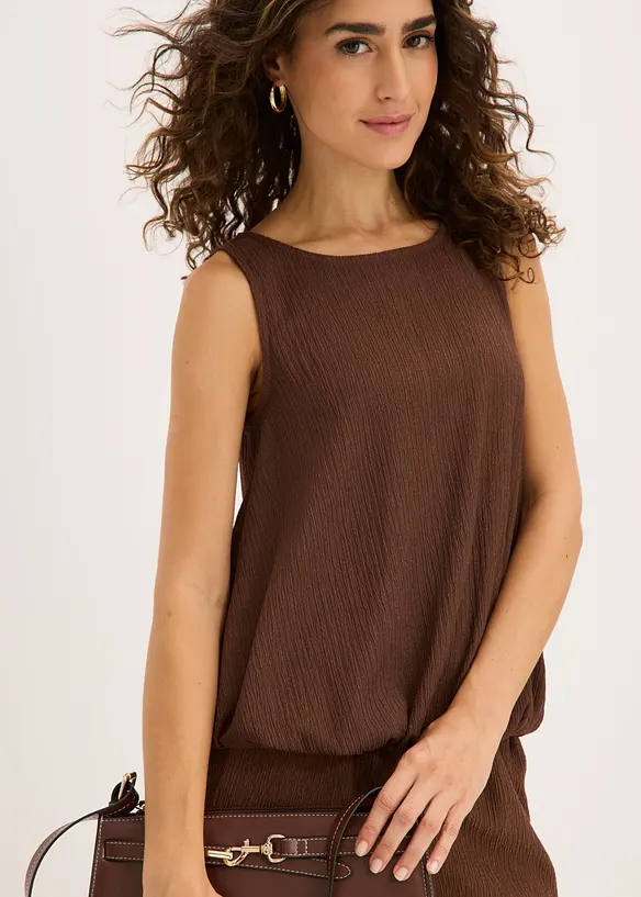 Top in cr&ecirc;pe operato, bonprix