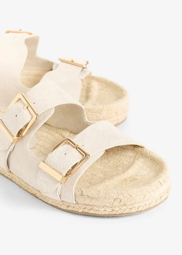 Ciabattine effetto rafia, bonprix