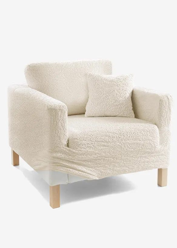 Copridivano elasticizzato con effetto crinkle, bpc living bonprix collection