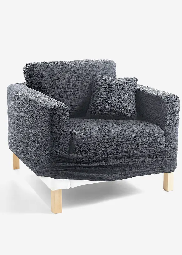 Copridivano elasticizzato con effetto crinkle, bpc living bonprix collection