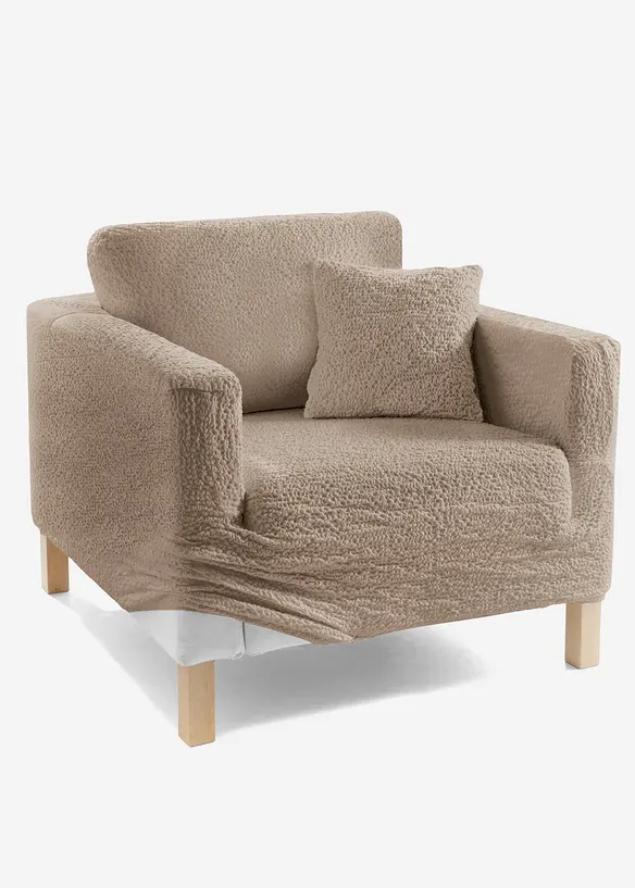 Copridivano elasticizzato con effetto crinkle, bpc living bonprix collection