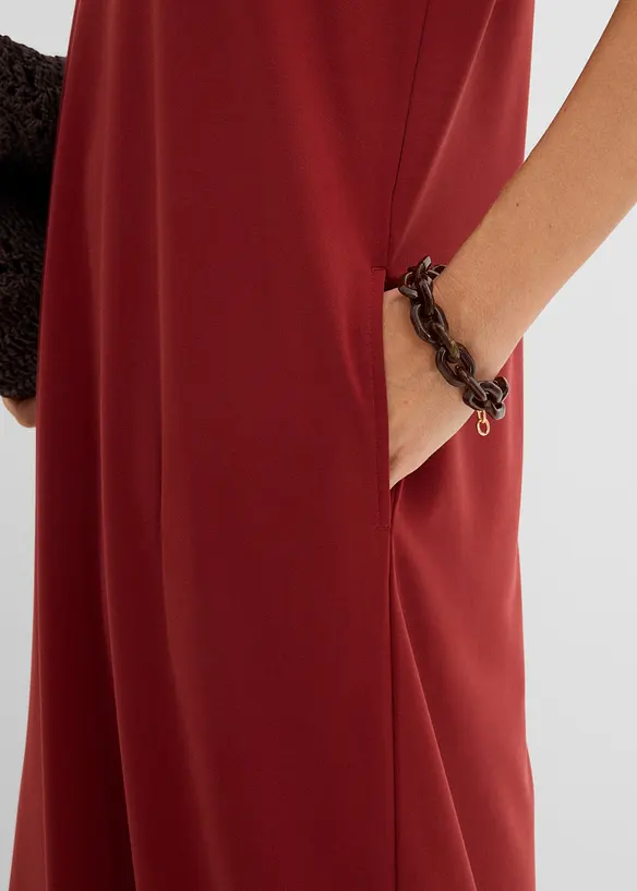 Abito in jersey di misto viscosa con spalline imbottite, bonprix