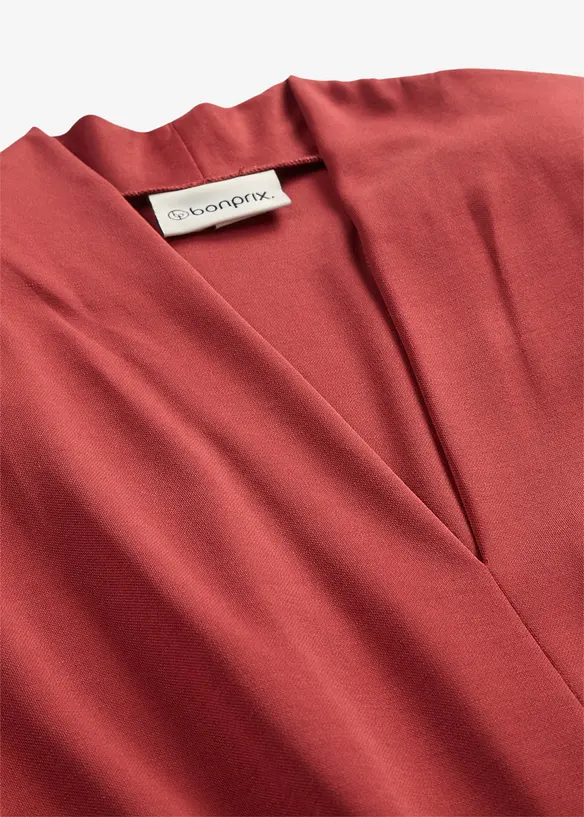 Abito in jersey di misto viscosa con spalline imbottite, bonprix