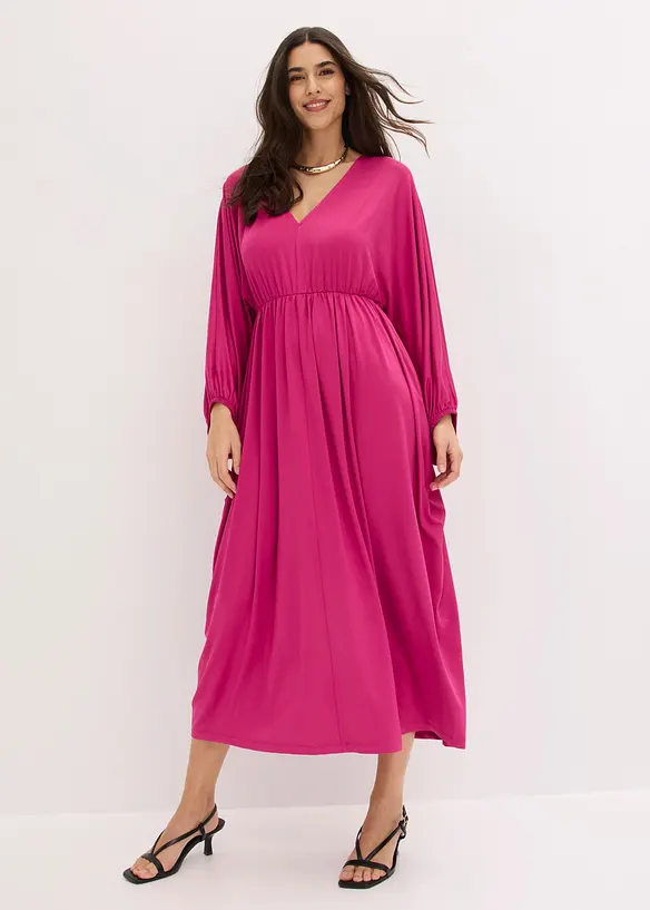 Abito midi con scollatura profonda, bonprix
