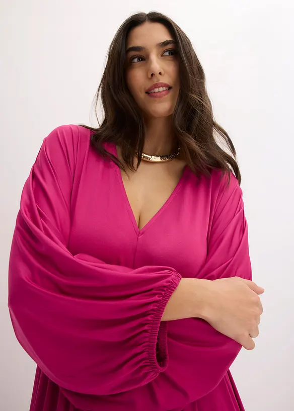 Abito midi con scollatura profonda, bonprix